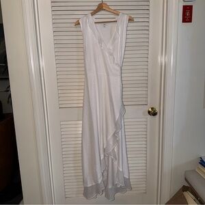 Bar III Asymmetrical White Dress